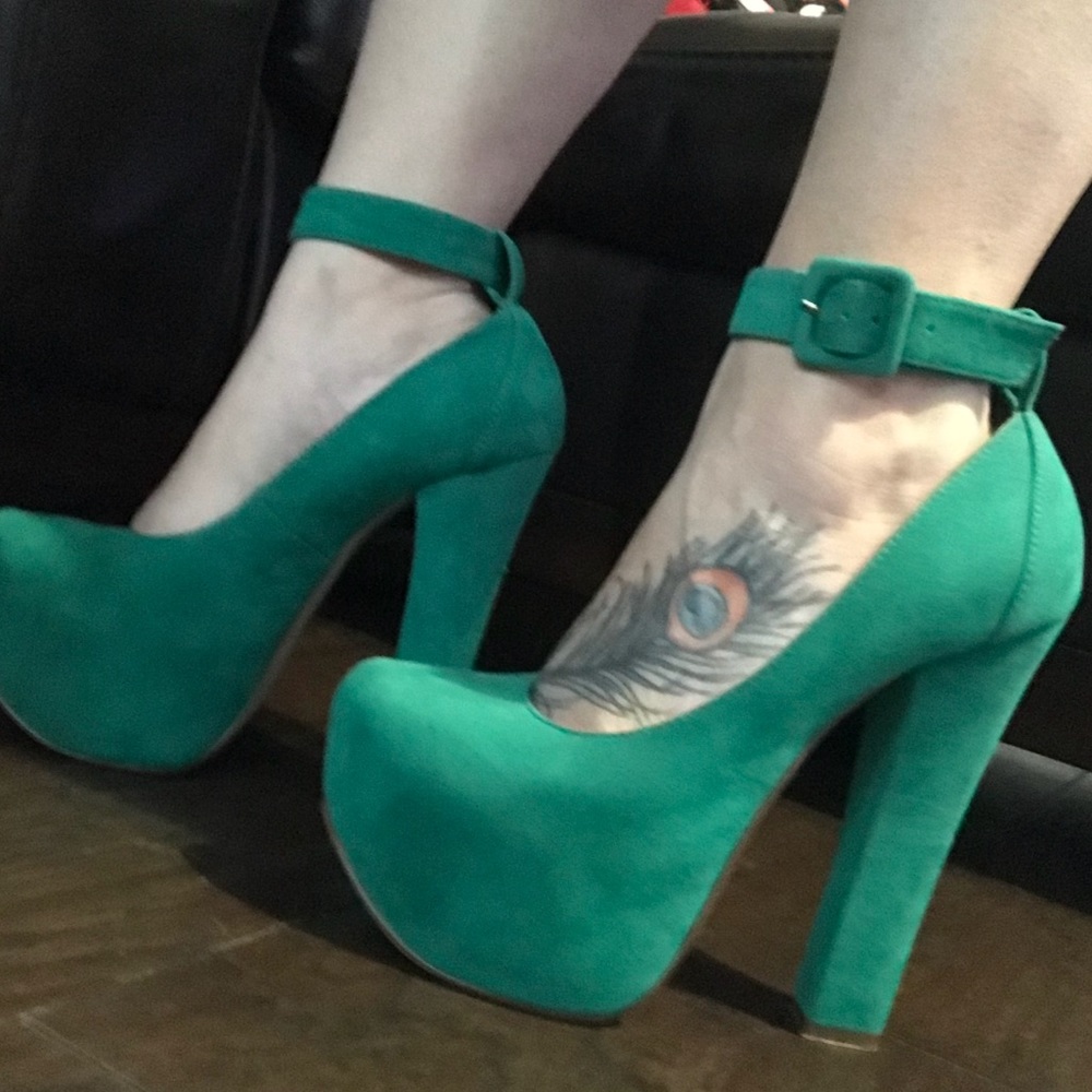 Green Luichiny Heels